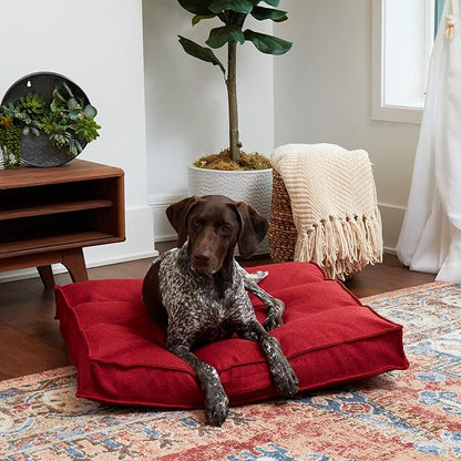 Happy Hounds Milo Square Tufted Pillow Dog Bed (32" x 32")