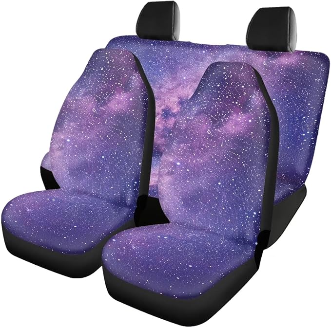 Purple Galaxy Car Seat Covers Full Set Automotive