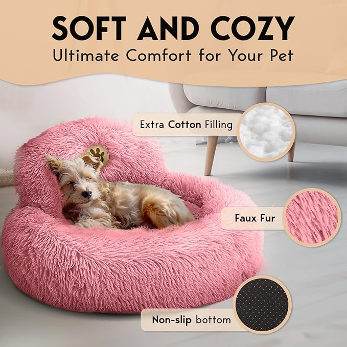 PetJett Calming Dog Bed 23'' Fits 25 lbs