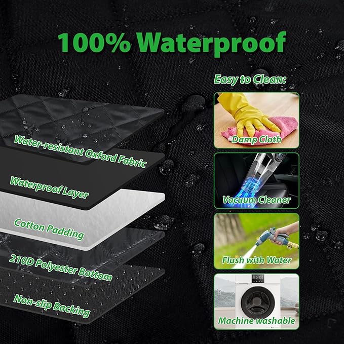 Dog Car Seat Cover for Tesla Model Y 100% Waterproof