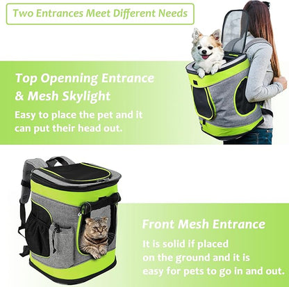 Kritter Planet Pet Carrier Backpack for Dogs and Cats 2 Mesh