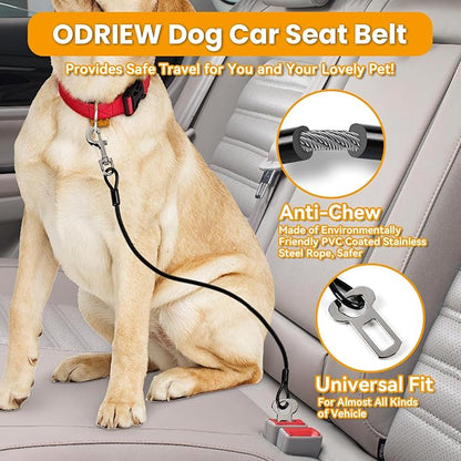 Dog Seat Belt for Car 2Pcs Dog 2in Diameter 300 lbs.