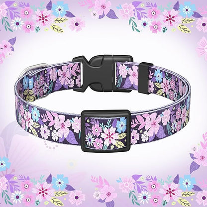 Cute Floral Dog Collar for Small Medium Large Dogs