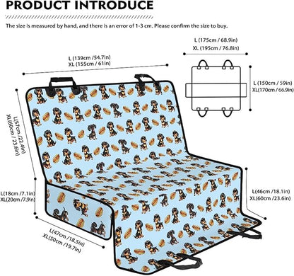 AFPANQZ Dachshund Car Dog Cat Seat Cover Large