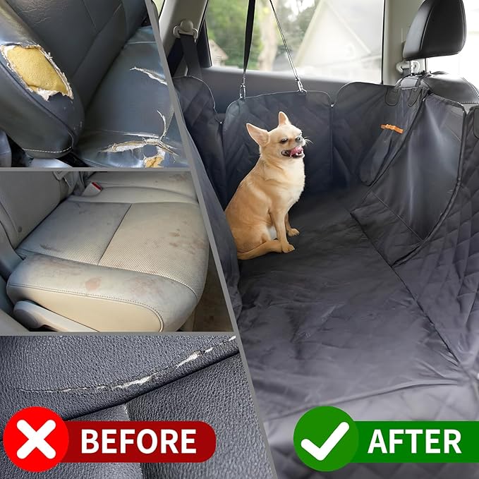AKEfit Dog car seat Cover pet car seat Cover Dog Hammock for carHeavy Duty Oxford Cloth is Waterproof