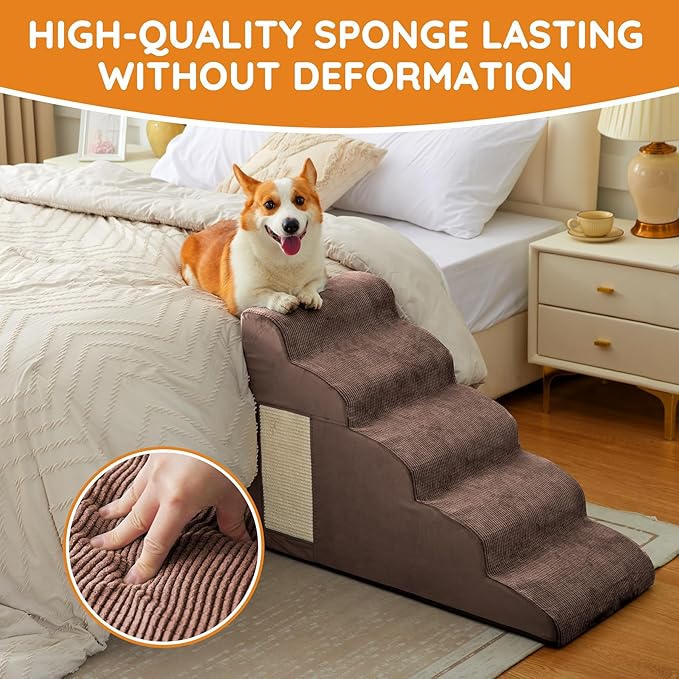 Dog Steps for Bed 4-Step Dog