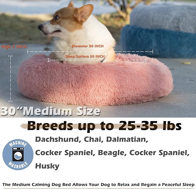 Dog Beds for Medium Dogs Washable 30 Inches 45 lbs