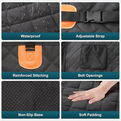 melafa365 Back Seat Extender for Dogs 350lb,Scratch Proof