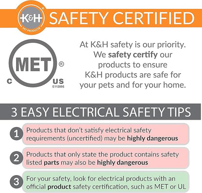 K&H Pet Products Lectro-Soft Outdoor Heated Dog and Cat Bed 19 X 24 Inches