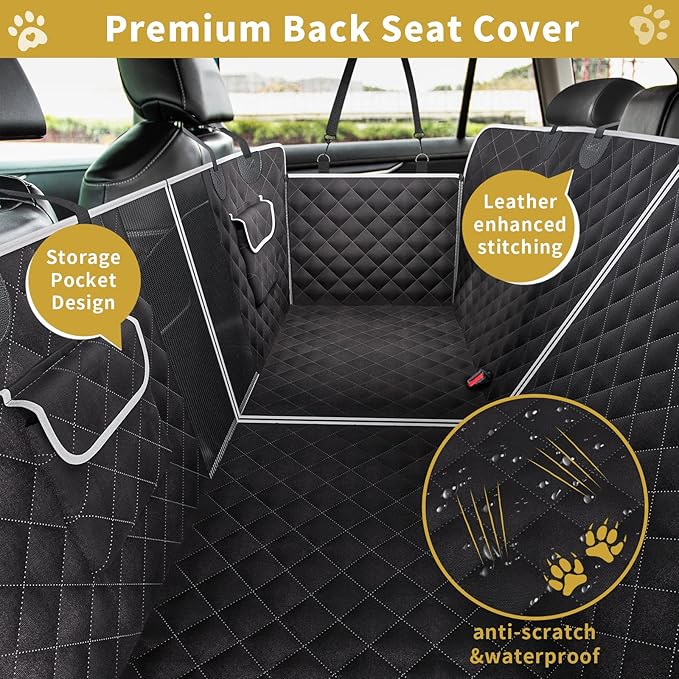 Dog Car Seat Cover for Back Seat