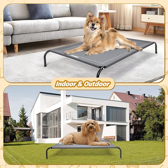 Nobleza Elevated Dog Bed for Large Dogs Pets 150 LBs, 48.8"X 35.4"