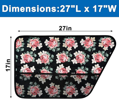 Dog Car Door Cover Car Door Protector Cover from Dog Scratching with Pockets 2 Pack