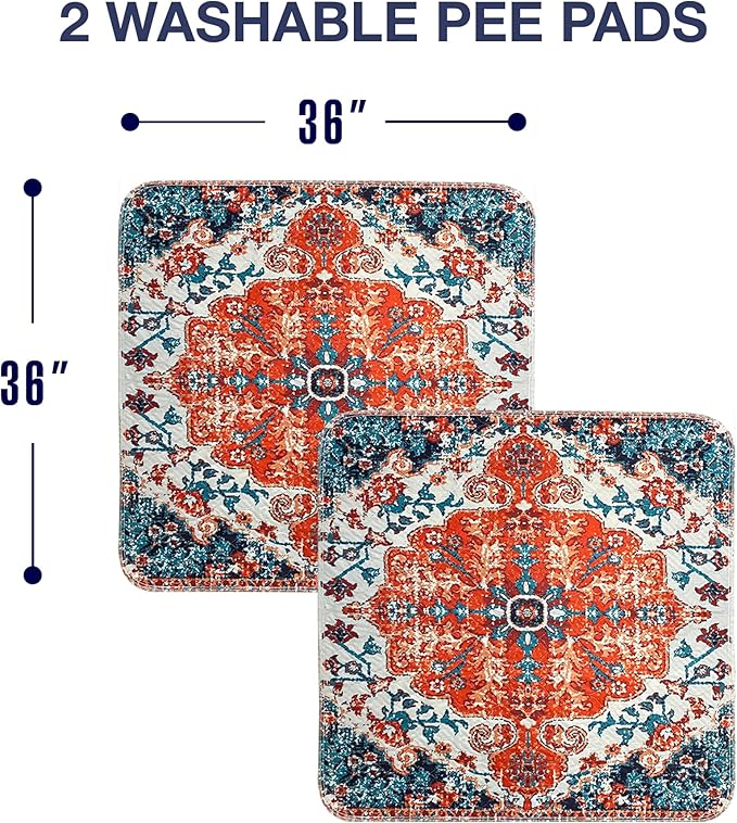 Washable Pee Pads for Dogs 100% Waterproof,