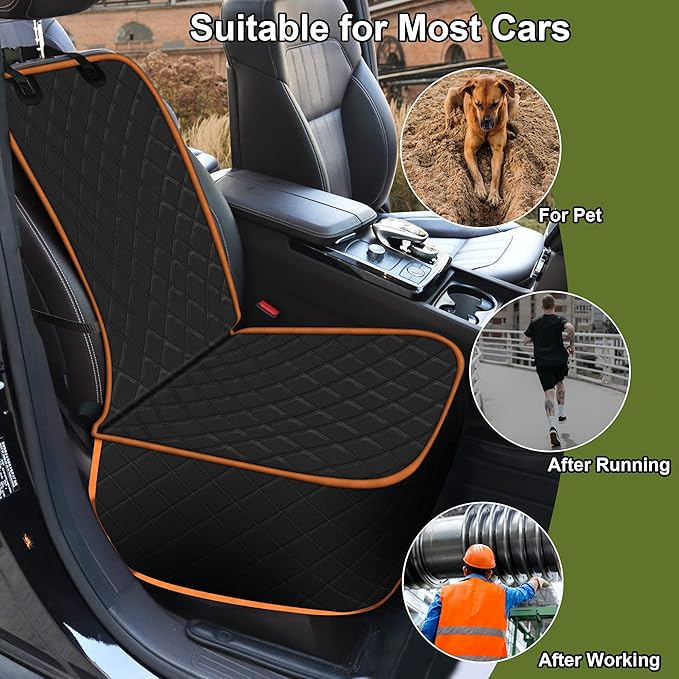 2 Packs Car Front Seat Cover for Dogs