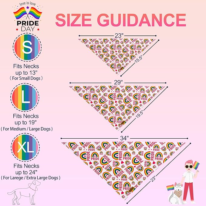 Pride Dog Bandanas 2 Pack