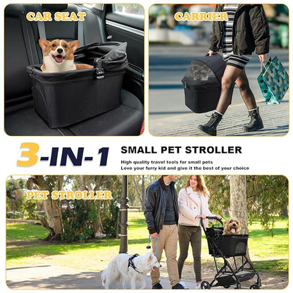 3 in 1 Dog Stroller 33lbs with