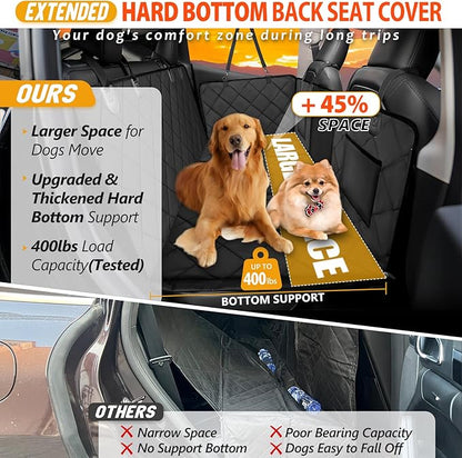 Back Seat Extender for Dogs-Large Space 400lbs, Sturdy