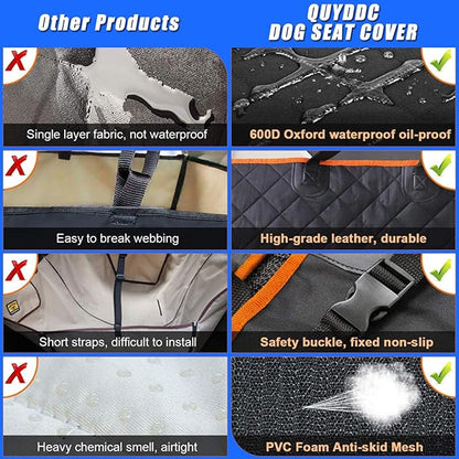 Dog Car Seat Cover 100% Waterproof 59" W 65" L