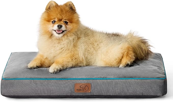 Bedsure Waterproof Dog Beds for Small Dogs 4 inch 20lbs Small