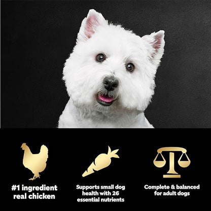 CESAR Adult Small Breed Dry Dog Food Rotisserie Chicken Flavor with Spring Vegetables Garnish, 5 lb. Bag