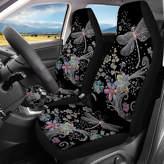 Dragonfly Seat Covers for Cars for Women SUV 4pcs Auto