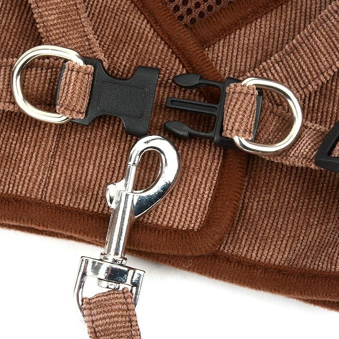 Zunea Small Dog Harness and Leash Set No