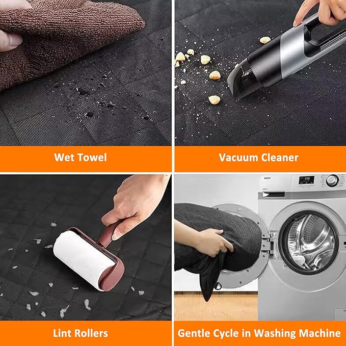 D-Lumina Dog Seat Covers for Tesla Model 3 2018-2023 2020-2023, Waterproof 3 Back