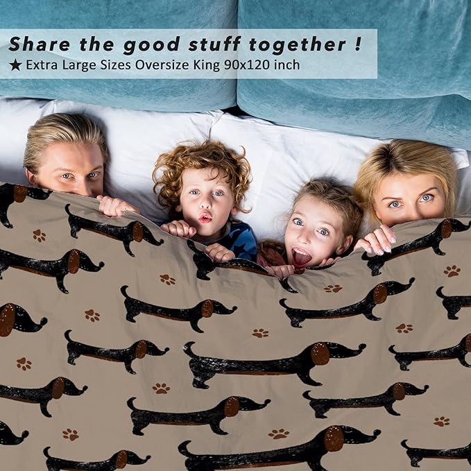 Dachshund Dog Blankets Puppy Blanket 60x50 in