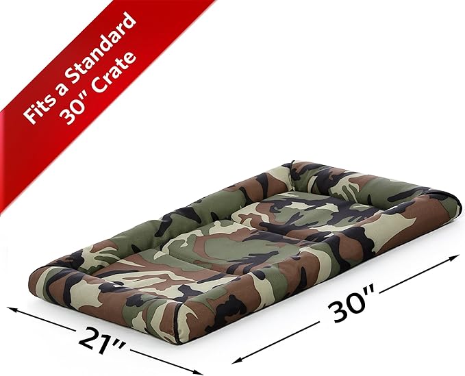 MidWest Homes for Pets Maxx Dog Bed for Metal Dog Crates 30-Inch, Camouflage