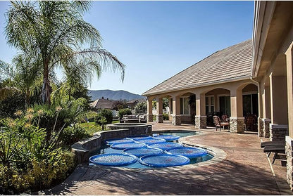 Solar Sun Rings UV Resistant Above Ground Inground Swimming Pool Hot Tub Spa Heating Accessory Circular Heater Solar Cover (9 Pack)