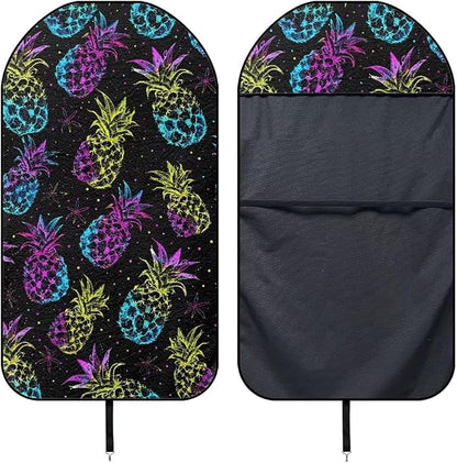 Yewattles Colorful Pineapple Waterproof Automotive Seat Cover