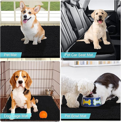 OLANLY Dog Door Mat for Muddy Paws 24x16