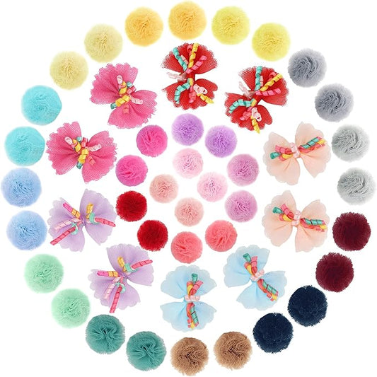 Yxiang 50PCS Small Dog Hair Bows