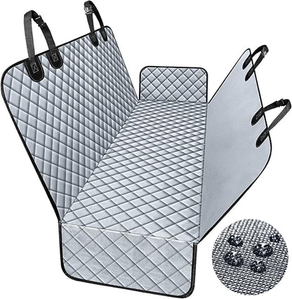 Dog Car Seat Cover for Back Seat Protection,600D Heavy SUVs(Gray,53"×57") (005)