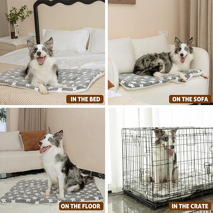Mora Pets Dog Bed Crate Pad Ultra Soft 29 x 21 inch