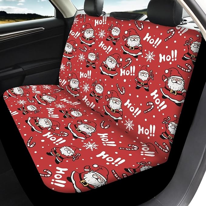 Christmas Snata Hoho Seat Covers for Cars Full