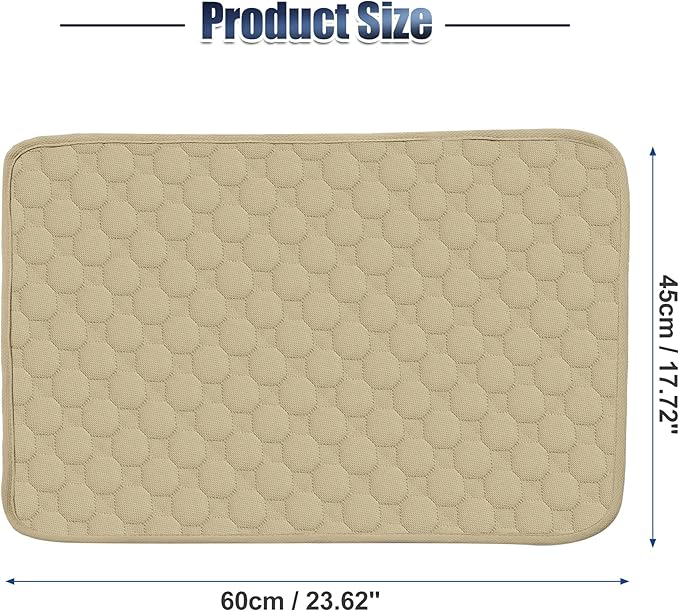 X AUTOHAUX Dog Seat Cover Reuse Car Seat 60x45cm Khaki