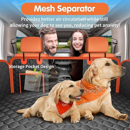 Hard Bottom Dog Car Seat Cover for Back Seat