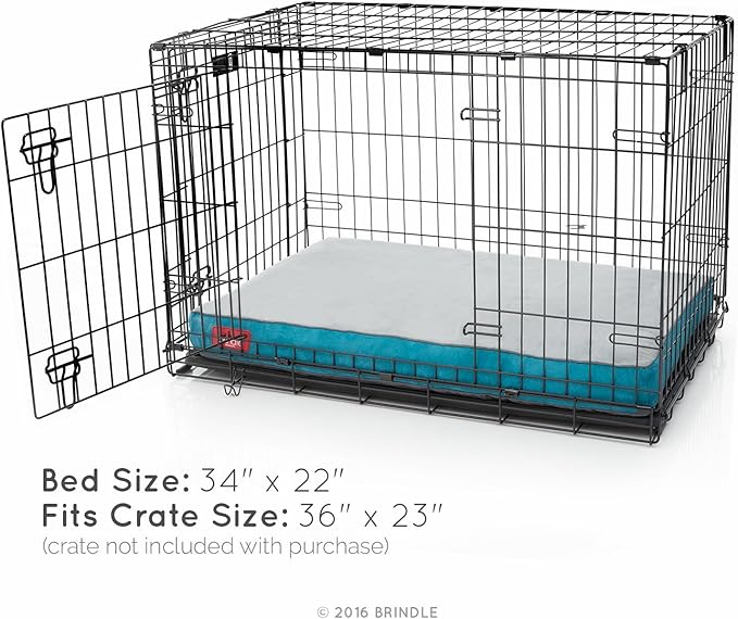 BRINDLE Teal Shredded Memory Foam Pet Bed