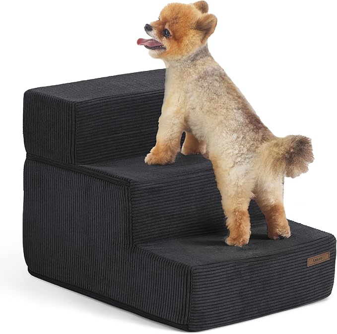 Lesure Dog Stairs for Small Dogs 3 Steps