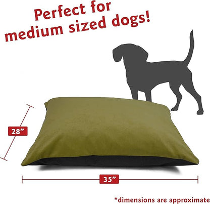 Majestic Pet Rectangle Medium Dog Bed Washable – Non Slip Comfy Pet Bed – Dog Crate Bed Super Value Pillow Dog Bed – Dog Kennel Bed for Sleeping 35 x 28 Inch