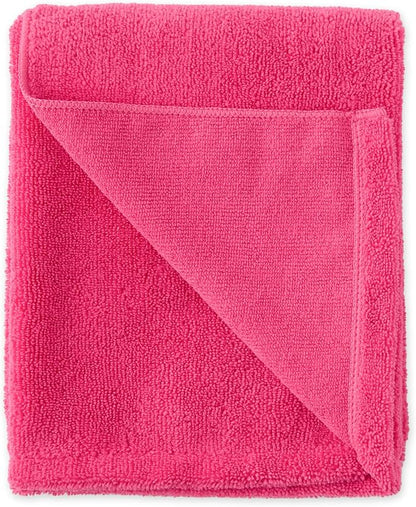 Bone Dry Embroidered Pet Grooming Towel Collection 41x23.5, Raspberry