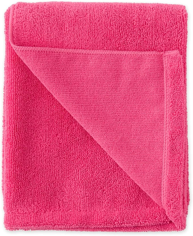 Bone Dry Embroidered Pet Grooming Towel Collection 41x23.5, Raspberry