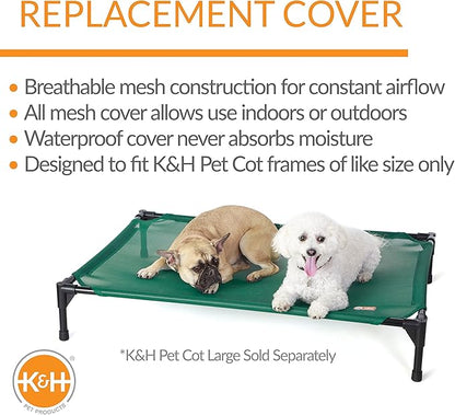 K&H Pet Products Elevated Cooling Outdoor Dog Bed 42 X 30 Inches