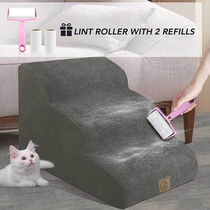 Mestuel 3 Tiers Dog Stairs for Bed Sofa Couch 15.7''H