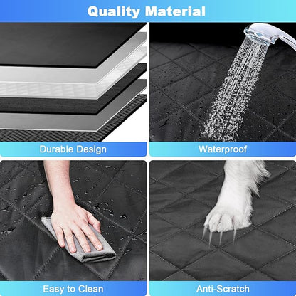 Dog Car Seat Cover for Back Seat 600D Heavy