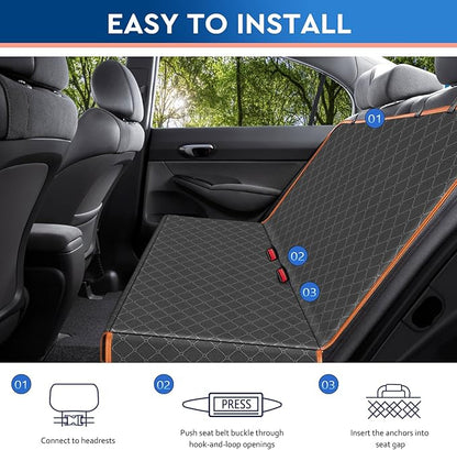 Dog Car Seat Cover Dog Seat Cover for Back Seat Scratch Prevention Dog Hammock Protects Against Dirt Dog Seat Covers for Cars Fits for Small SUVs and Trucks 54"x 58"