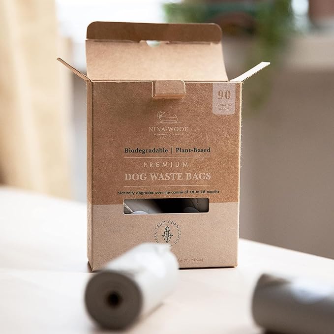 100% Certified Home Compostable and Biodegradable Dog Poop Bags D6400 & 13432 Compliant 90 Bags 6 x