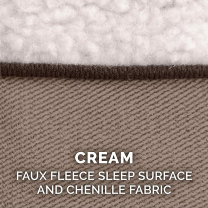 Furhaven Memory Foam Dog Bed for Medium/Small Dogs w/ Removable Bolsters & Washable Cover 35 lbs