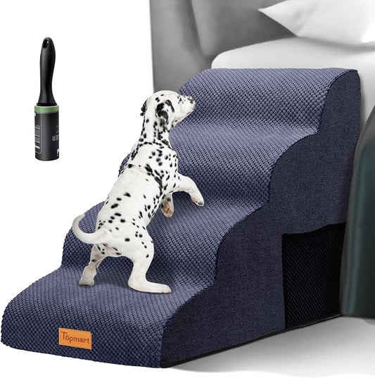 Topmart High Density Foam Dog Steps 4 Tiers